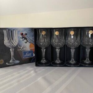 Cristal d'Arques Longchamp 1 1/2 oz Cordial Glasses(Set of 4)-  Never Been Used